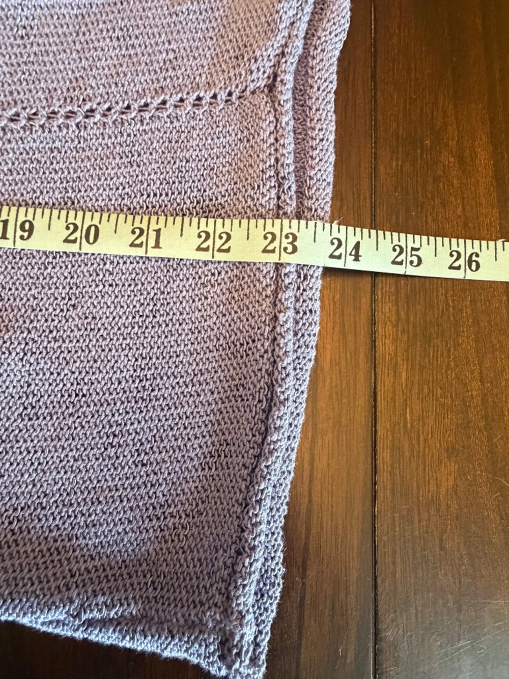 NWT Lavender Coldwater Creek Cardigan Sweater Fring Knit Scoop Neck, Size Large - Picture 13 of 16